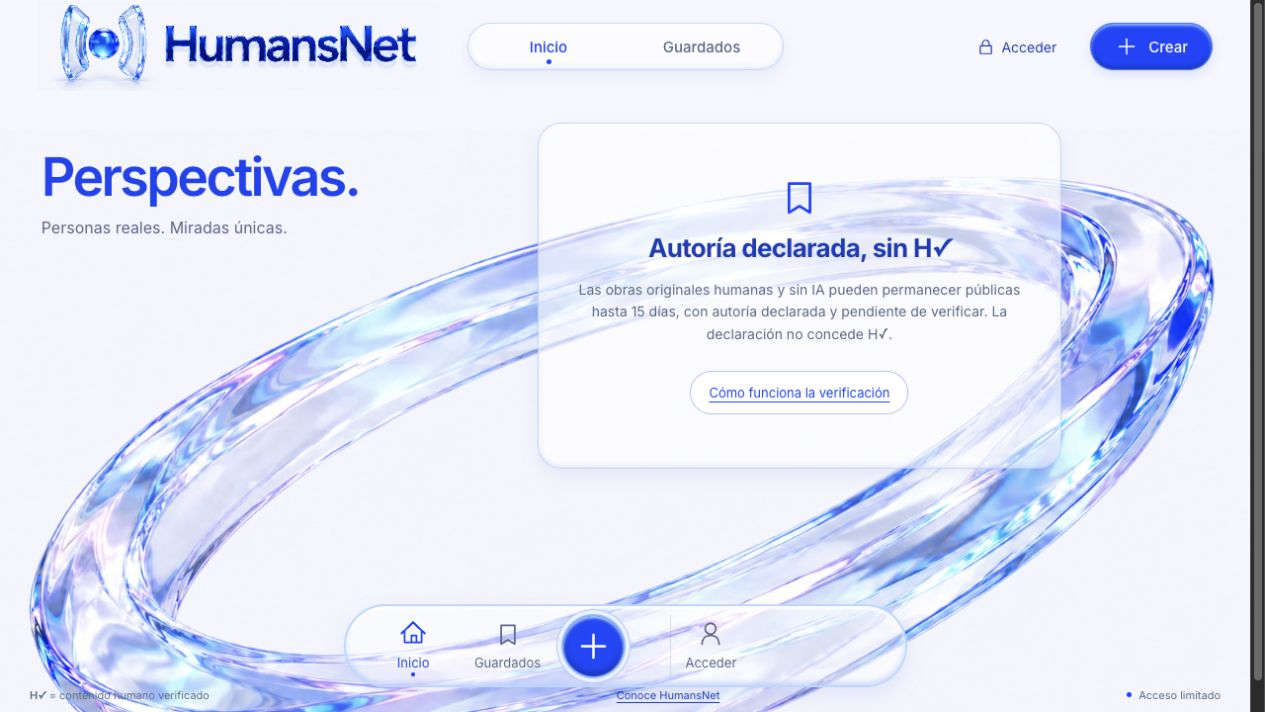 Captura del proyecto HumansNet