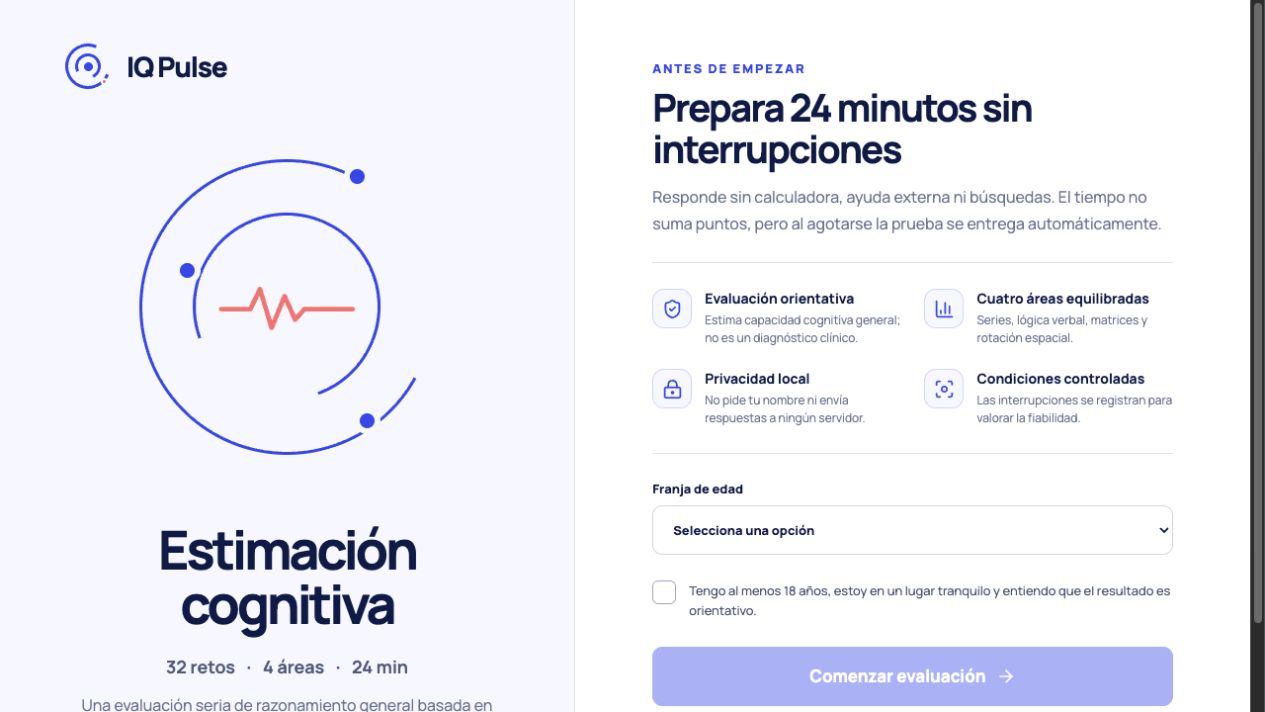 Captura del proyecto IQ Pulse